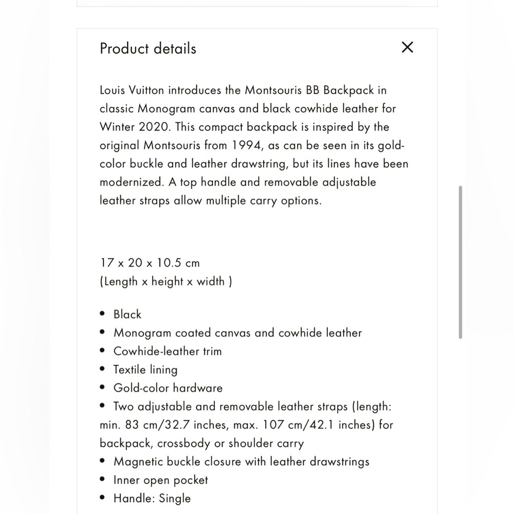 Louis Vuitton Monogram Montsouris - Picture 16 of 17